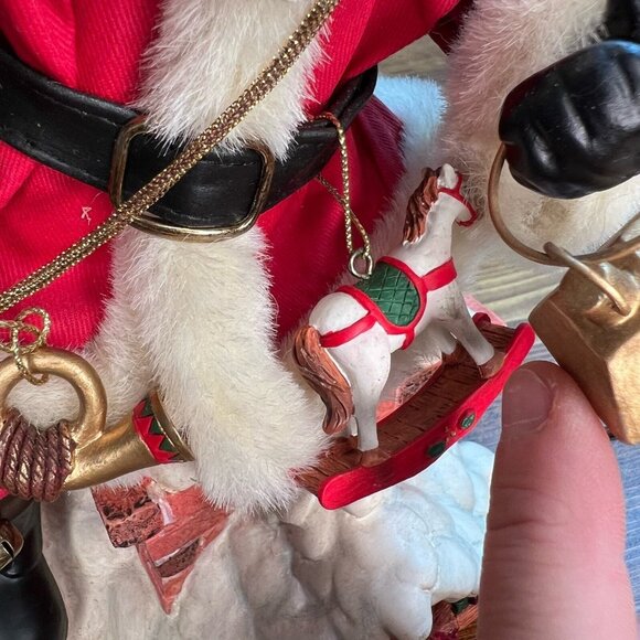 Santa Clause Clothtique Style figure chimney bag roof lantern boots Christmas - Picture 9 of 13